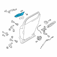 OEM 2018 Lincoln MKX Handle, Inside Diagram - HA1Z-5822601-BB