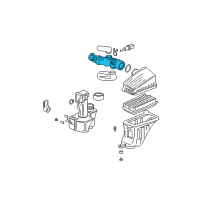 OEM Acura MDX Tube, Air Flow Diagram - 17228-RDJ-305