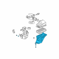 OEM 2004 Honda Pilot Case Set, Air Cleaner Diagram - 17245-PGK-A00