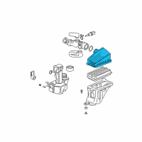 OEM 2004 Acura MDX Cover, Air Cleaner Diagram - 17211-PGK-A00