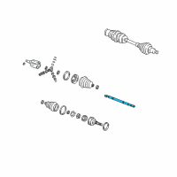OEM Buick Lucerne Front Wheel Drive Shaft Assembly Diagram - 20859673