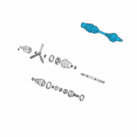OEM 2005 Buick LeSabre Axle Assembly Diagram - 26073387