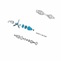 OEM 2003 Chevrolet Impala Joint Kit, Front Wheel Drive Shaft Tri-Pot Diagram - 26073375