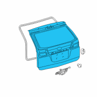 OEM 2006 Toyota Sienna Lift Gate Diagram - 67005-AE090