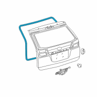 OEM 2006 Toyota Sienna Weatherstrip Diagram - 67881-AE011