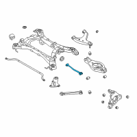 OEM 2003 Infiniti M45 Rear Suspension Front Lower Link Complete Diagram - 551A0-AR001