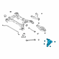 OEM 2006 Infiniti Q45 Housing-Rear Axle, RH Diagram - 43018-AR000