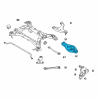 OEM Infiniti Q45 Rear Left Suspension Lower Link Complete Diagram - 551B1-AG000