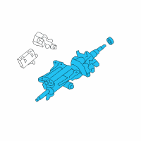 OEM Lexus LS600h Gear Assembly, Tilt Steering Diagram - 45810-50080