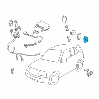 OEM 2002 Chevrolet Tracker Daytime Running Lamps Controller Assembly (On Esn) Diagram - 30025475