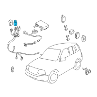 OEM 2002 Chevrolet Tracker Relay, A/C Compressor Diagram - 96068339