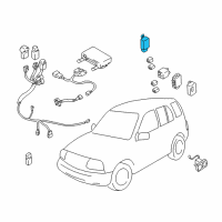 OEM Chevrolet Tracker Relay Asm, Rear Def Timer (On Esn) Diagram - 30020901