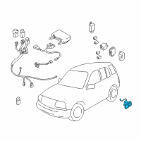 OEM Chevrolet Switch, Dr Jamb Diagram - 30024014