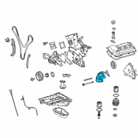 OEM 2014 Toyota FJ Cruiser Oil Filter Housing Diagram - 15671-31030