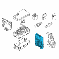 OEM Ford C-Max Relay & Fuse Plate Diagram - JV6Z-14A068-E