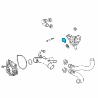 OEM 2020 GMC Savana 2500 Thermostat Unit Gasket Diagram - 12650486