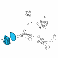 OEM 2022 Chevrolet Express 2500 Water Pump Diagram - 12645126