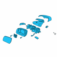 OEM 2019 Ford Ranger Mirror Assembly Diagram - KB3Z-17682-E