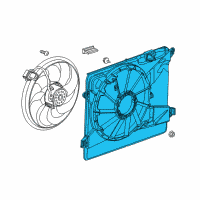 OEM 2015 Chevrolet Trax Fan Shroud Diagram - 95353141