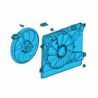 OEM 2019 Chevrolet Trax Fan Assembly Diagram - 95392642