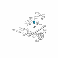 OEM 2000 Chevrolet Express 2500 Rear Auxiliary Spring Assembly Diagram - 15964268