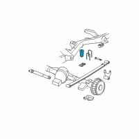 OEM 2007 GMC Savana 2500 Rear Auxiliary Spring Assembly Diagram - 15964268