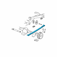 OEM 2004 GMC Savana 1500 Leaf Spring Diagram - 15225236