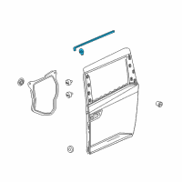 OEM 2017 Honda Odyssey Sub-Seal, R. Slide Door Diagram - 72825-TK8-A01