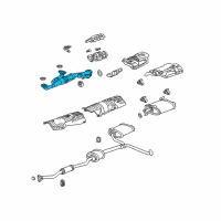 OEM 2012 Acura TL Pipe A, Exhaust Diagram - 18210-TK4-A01