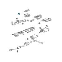 OEM 2010 Acura TL Bracket, Exhaust Mounting Diagram - 18282-TK4-A00