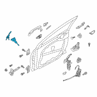 OEM Hyundai Elantra GT Door Key Sub Set, Left Diagram - 81970-G3A00