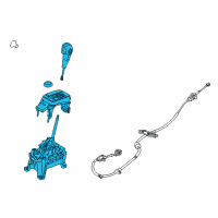 OEM Ford Fiesta Gear Shift Assembly Diagram - AE8Z-7210-BA