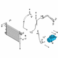 OEM 2013 Ford Explorer Compressor Assembly Diagram - EB5Z-19703-B