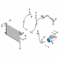 OEM 2017 Ford Explorer Clutch & Pulley Diagram - EB5Z-19D786-A