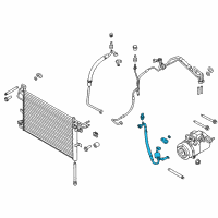 OEM 2011 Ford Explorer AC Tube Diagram - BB5Z-19972-C