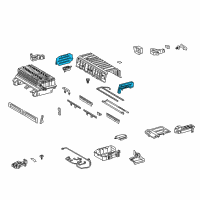 OEM Lexus GS450h Bracket, Battery Carrier Catch, NO.1 Diagram - 74428-30020