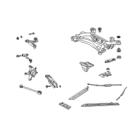 OEM Lexus Stopper, Rear Suspension Member, Rear Upper Diagram - 52277-30010