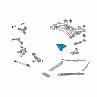 OEM 2004 Lexus SC430 Bracket Sub-Assy, Body Rear End Mounting Diagram - 51709-24020