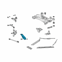 OEM 2009 Lexus SC430 Rear Suspension Control Arm Assembly, No.2, Right Diagram - 48730-30080