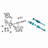 OEM 2012 Lexus IS F Shaft Assembly, Front Drive Diagram - 43410-30021