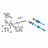 OEM Lexus GS460 Shaft Assembly, Front Drive Diagram - 43410-30021