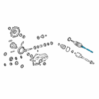 OEM 2009 Lexus IS F Shaft Set, OUTBOARD Diagram - 43470-39427