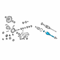 OEM Lexus GS460 Joint Assy, Front Drive Inboard, LH Diagram - 43040-30020