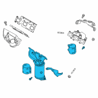 OEM Ford Police Interceptor Utility Manifold With Converter Diagram - FB5Z-5G232-A