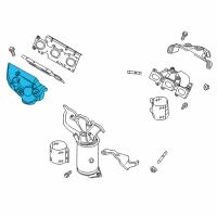 OEM 2019 Ford Police Interceptor Sedan Upper Shield Diagram - FB5Z-9A462-B