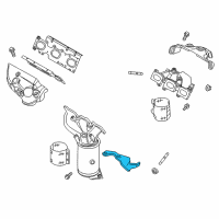 OEM Ford Taurus Manifold With Converter Bracket Diagram - DA8Z-5A204-A