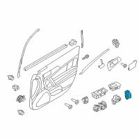OEM Lincoln MKZ Lock Switch Diagram - BH6Z-14028-AA