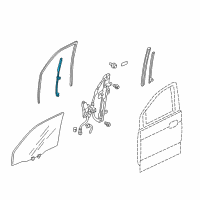 OEM 2005 Honda Pilot Sash, L. FR. Door (Lower) (FR) Diagram - 72270-S9V-A01