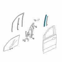 OEM 2006 Honda Pilot Channel, Front Door Run (Lower) Diagram - 72239-S3V-A01