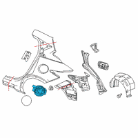 OEM 2017 Infiniti QX30 Base Assy-Fuel Filler Diagram - 78120-5DA0A